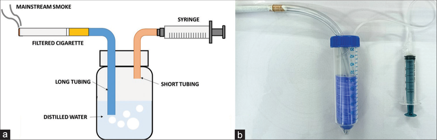 (a) The schematic design and (b) the custom fabricated device.